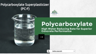 Polycarboxylate: High-Performance Concrete Admixture by MUHU