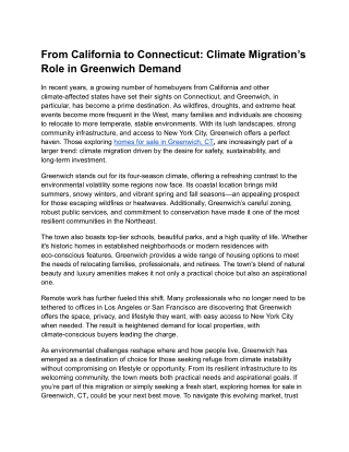 From California to Connecticut_ Climate Migration’s Role in Greenwich Demand