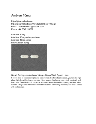 Ambien 10mg