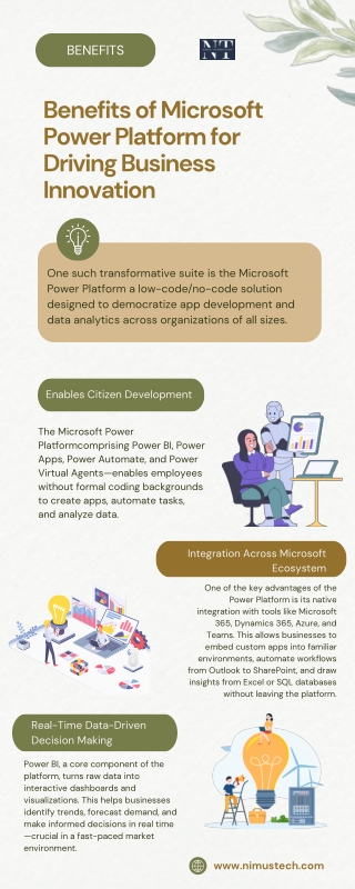 Benefits of Microsoft Power Platform for Driving Business Innovation
