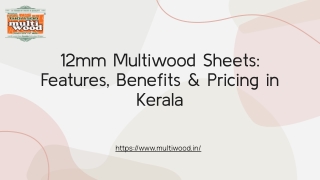 12mm Multiwood Sheets_ Features, Benefits & Pricing in Kerala