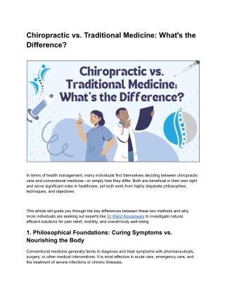 From Pills to Posture: Choosing the Right Care for You