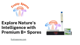 Explore Nature's Intelligence with Premium B  Spores