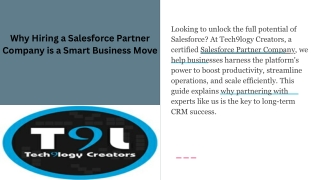 Hire A Salesforce Partner  - Tech9logy