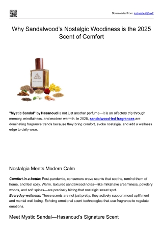 Sandalwood’s Nostalgic Woodiness is the 2025