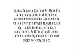 Conecc Concrete Solutions Pvt Ltd