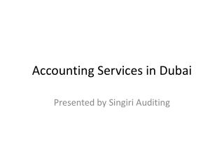 Accounting Services in Dubai