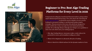 Beginner to Pro: Best Algo Trading Platforms for Every Level in 2025