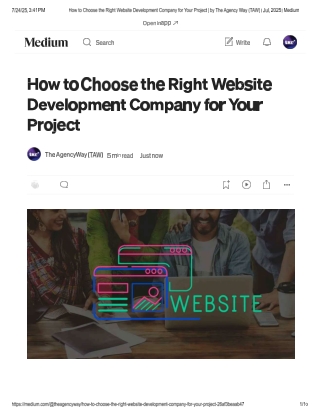 How to Choose the Right Website Development Company for Your Project?