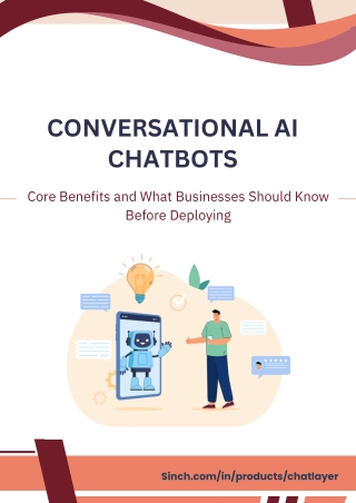 Conversational AI Chatbots Core Benefits and What Businesses Should Know Before Deploying
