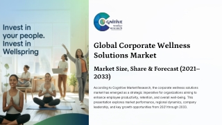 Corporate Wellness Solutions Market