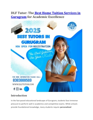 Best Home tuition services in Gurugram-Qualified Teachers office