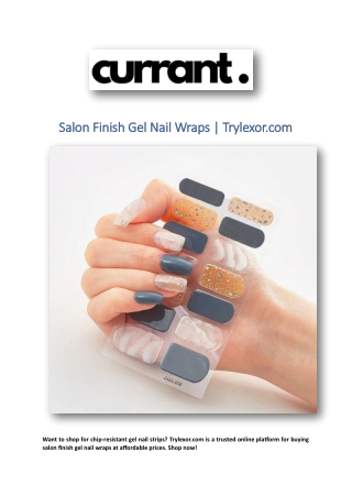 Salon Finish Gel Nail Wraps | Trylexor.com