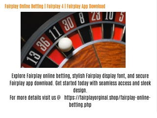 Fairplay Online Betting | Fairplay 4 | Fairplay App Download