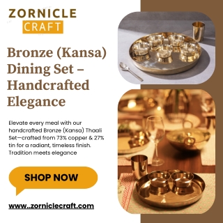 Bronze (Kansa) Dining Set – Handcrafted Elegance
