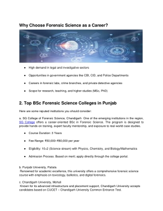 Why Choose Forensic Science as a Career (1)