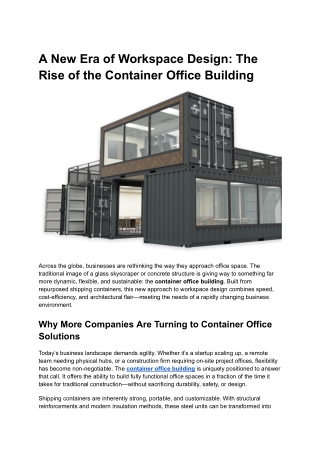 container office building