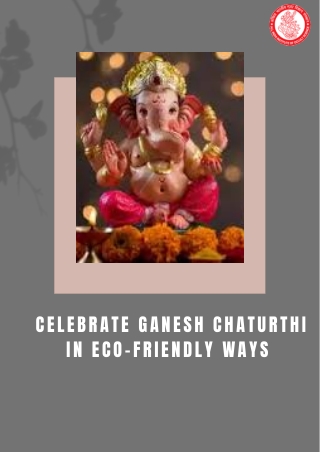 eco friendly ways to celebrate ganesh chaturthi
