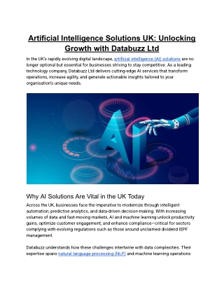 Artificial_Intelligence_Solutions_UK_Unlocking_Growth_with_Databuzz