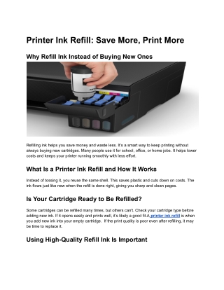 Printer Ink Refill_ Save More, Print More