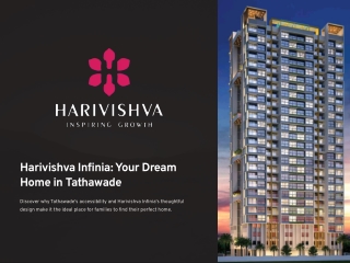 Harivishva Infinia: Your Dream Home in Tathawade