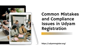 Common Mistakes and Compliance Issues in Udyam Registration