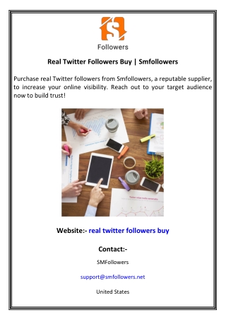 Real Twitter Followers Buy  Smfollowers