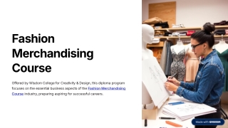 The Product Navigator: Strategic Fashion Merchandising & Buying