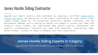 James Hardie Siding Contractor Calgary - Alfa Exteriors