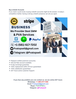 Buy LinkedIn Accounts