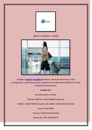 agentic ai platform  Verofax