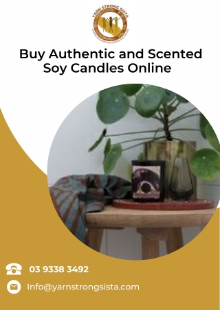 Buy Authentic and Scented Soy Candles Online
