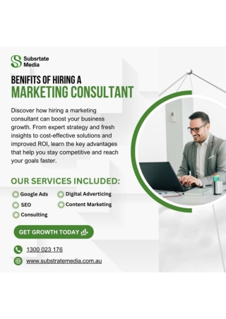 Benefits of Hiring a Marketing Consultant