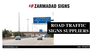 ROAD TRAFFIC SIGNS SUPPLIERS