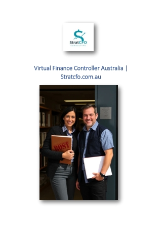 Virtual Finance Controller Australia | Stratcfo.com.au