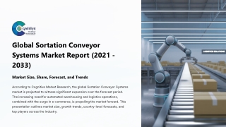 Sortation Conveyor Systems Market Size, Share and Forcast