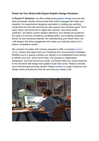 Power Up Your Brand with Expert Graphic Design Solutions