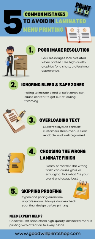 5 Common Mistakes to Avoid in Laminated Menu Printing