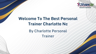 Best Charlotte Personal Trainer Charlotte NC Get Fit with the Best Personal Trai