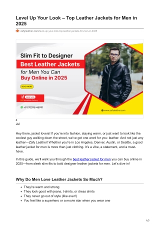 zafyleather.com-Level Up Your Look  Top Leather Jackets for Men in 2025 (1)