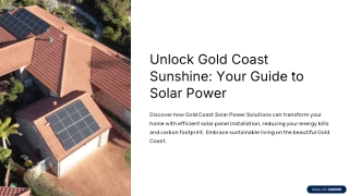 Expert Solar Panel Installation Services for Reliable Solar Power Gold Coast