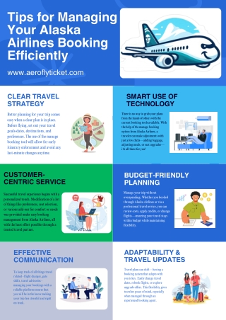 Tips for Managing Your Alaska Airlines Booking Efficiently