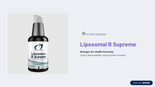 Liposomal B Supreme for Energy & Wellness