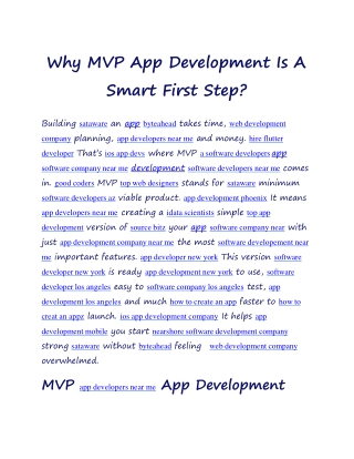Why MVP App Development Is A Smart First Step (1)