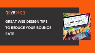 GREAT WEB DESIGN TIPS TO REDUCE YOUR BOUNCE RATE