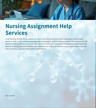 Score Better with Expert Nursing Assignment Help Services