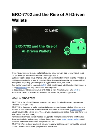 ERC-7702: Powering the Future of AI-Driven Wallets