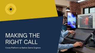 Cross-Platform vs Native Game Engines – A Strategic Guide