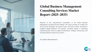 Business Management Consulting Services Market Report 2025 and its Size Share and Trends