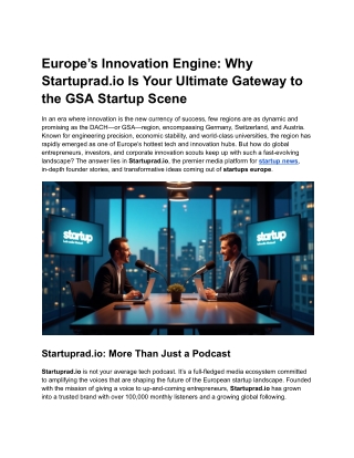 Europe’s Innovation Engine_ Why Startuprad